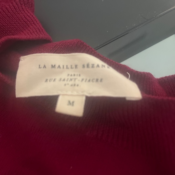 Sezane Paulo Jumper Garnet - Size M - Picture 3 of 3